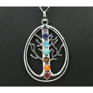 Natural 7 Colorful Stone Reiki Chakra Healing Poin